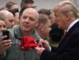 Donald and Melania Trump visit US troops in Iraq in Christmas trip