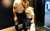 Harry Kane meets trolled fan Ella at Spurs match
