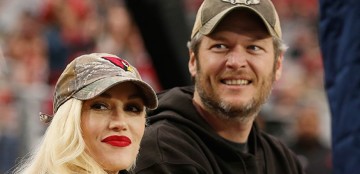 Gwen Stefani and Blake Shelton have a football date