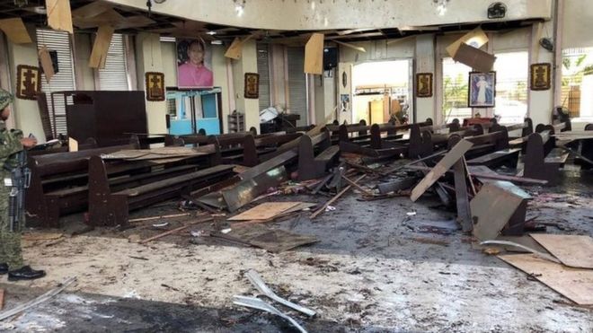 Jolo church attack: Many killed in Philippines