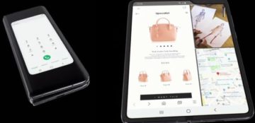 Huawei Mate X smartphone folds face out