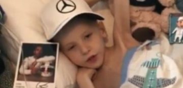 Lewis Hamilton’s team flies F1 car out to ill ‘spirit angel’ boy